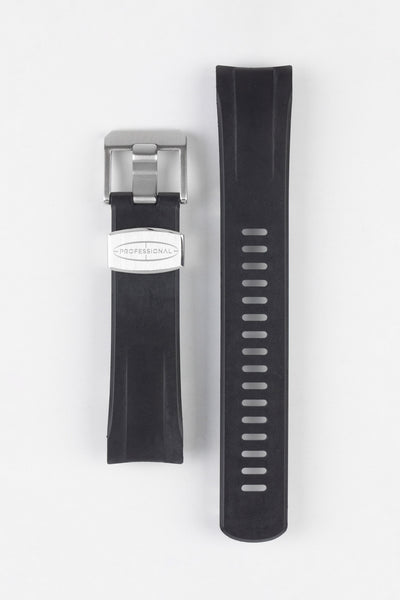 CRAFTER BLUE CB09 Rubber Watch Strap for Seiko "New" Samurai Series – BLACK