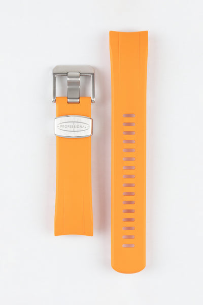 CRAFTER BLUE CB09 Rubber Watch Strap for Seiko "New" Samurai Series – ORANGE