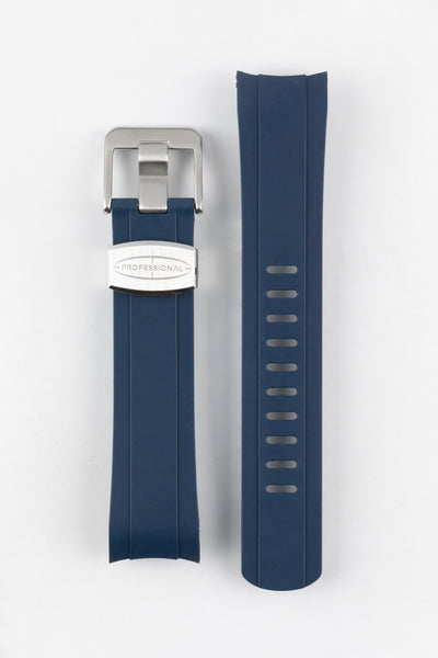 CRAFTER BLUE CB10 F FKM Rubber Watch Strap for Seiko SKX 5 Sports Watch Obsession