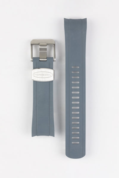 CRAFTER BLUE CB10 Rubber Watch Strap for Seiko 5 Sports Series – GREY with Rubber & Steel Keepers