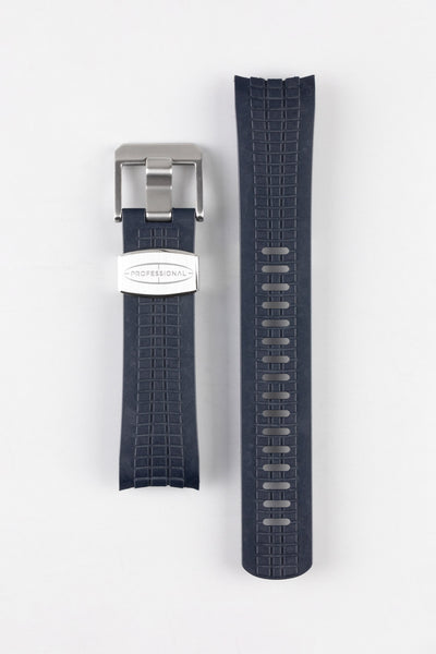 CRAFTER BLUE CB11 'Aquanaut' Rubber Watch Strap for Seiko 5 Sports Series – DARK BLUE