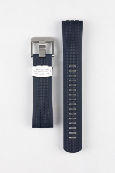 CRAFTER BLUE CB12 'Aquanaut' Rubber Watch Strap for Seiko Turtle – NAVY BLUE