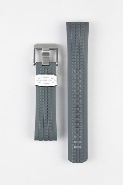 CRAFTER BLUE CB12 'Aquanaut' Rubber Watch Strap for Seiko Turtle – GREY