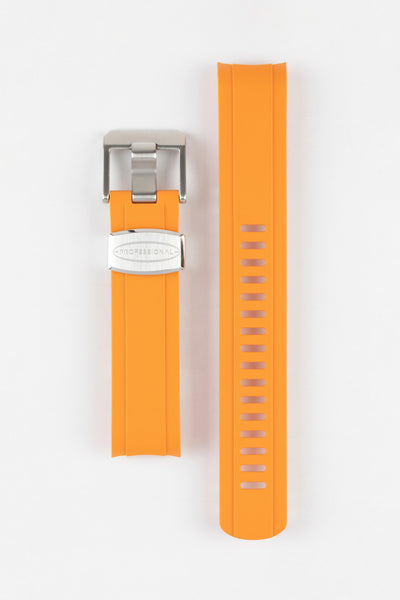 CRAFTER BLUE CB13 Rubber Watch Strap for Seiko Mini Turtle Series – ORANGE with Rubber Keepers