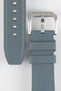 Close up of Crafter Blue UX03 Watch Strap with Brushed buckle showing the upper and underside