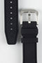 Close up of Crafter Blue UX07 Watch Strap with Brushed buckle showing the upper and underside