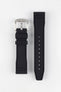 CRAFTER BLUE UX07 Black FKM Rubber Watch Strap