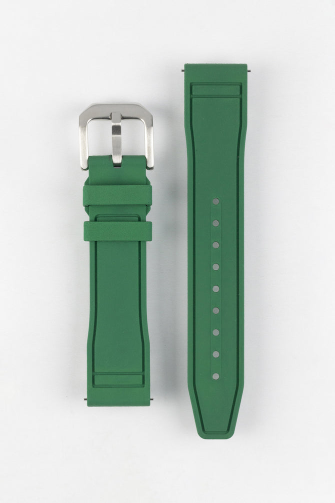 CRAFTER BLUE UX07 Green FKM Rubber Watch Strap