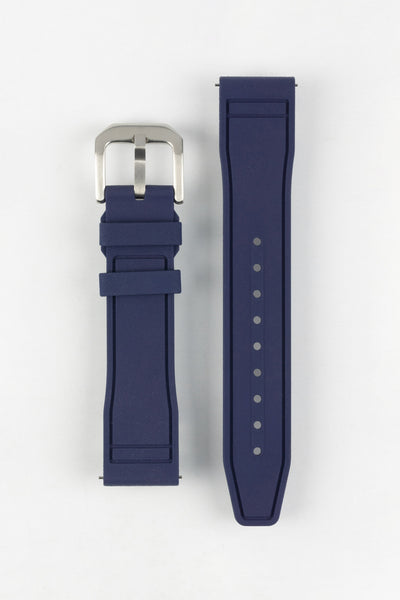 CRAFTER BLUE UX07 Navy FKM Rubber Watch Strap