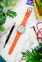 CRAFTER BLUE UX07 Orange FKM Rubber Watch Strap