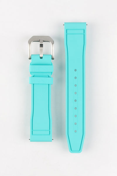 CRAFTER BLUE UX07 Turquoise FKM Rubber Watch Strap