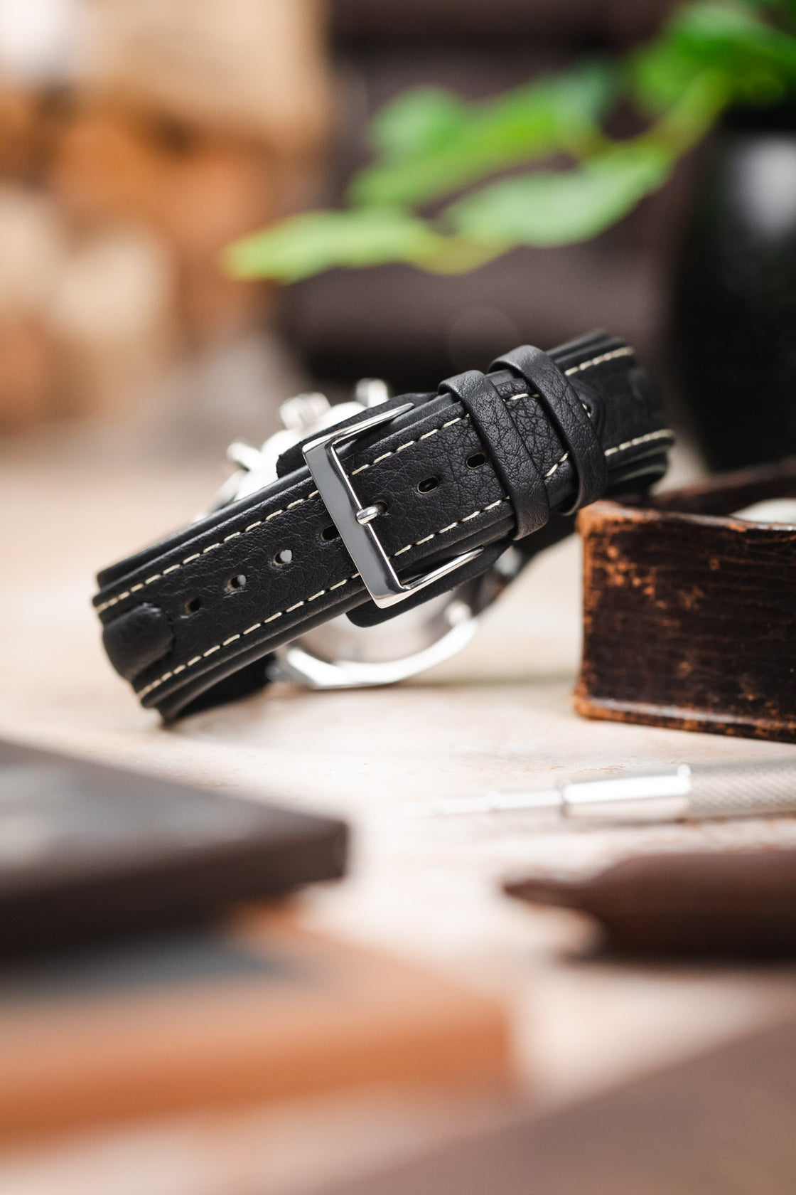 Di-Modell Watch Strap | Black/White | Watch Obsession