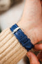 Di-Modell POLO SHERPA Waterproof Padded Leather Watch Strap in BLUE