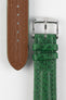 Di-Modell POLO SHERPA Waterproof Padded Leather Watch Strap in GREEN