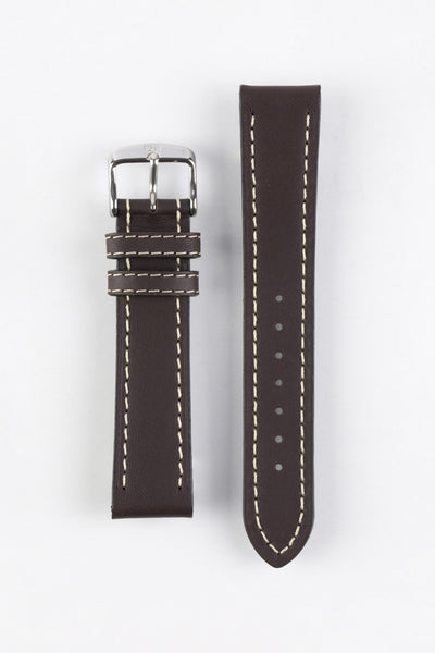 Di-Modell JUMBO Calf Leather Watch Strap in BROWN