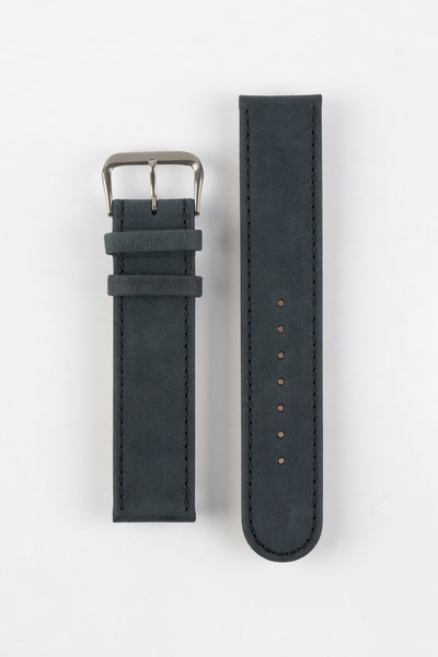 Di-Modell NATURAL Anti-Allergic Leather Watch Strap in BLACK