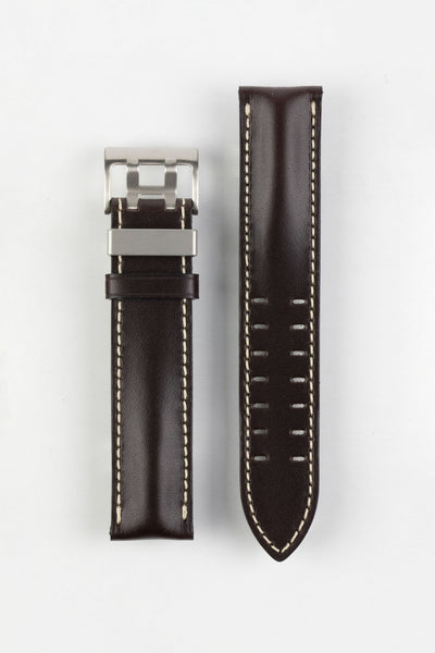 Di-Modell OFFROAD Calfskin Leather Watch Strap in BROWN