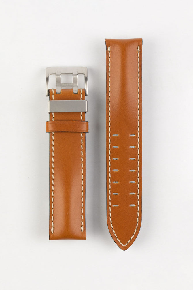 Di-Modell OFFROAD Calfskin Leather Watch Strap in GOLD BROWN