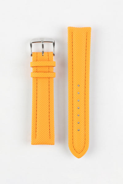 Di-Modell TRAVELLER PU Nylon Waterproof Watch Strap in ORANGE