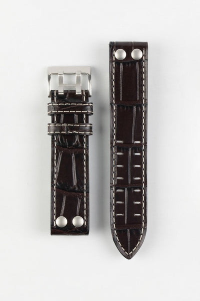 Di-Modell VENEZUELA Pilot Sport Watch Strap in BROWN