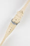 Hirsch DUKE Quick-Release Alligator Embossed Leather Watch Strap in BEIGE