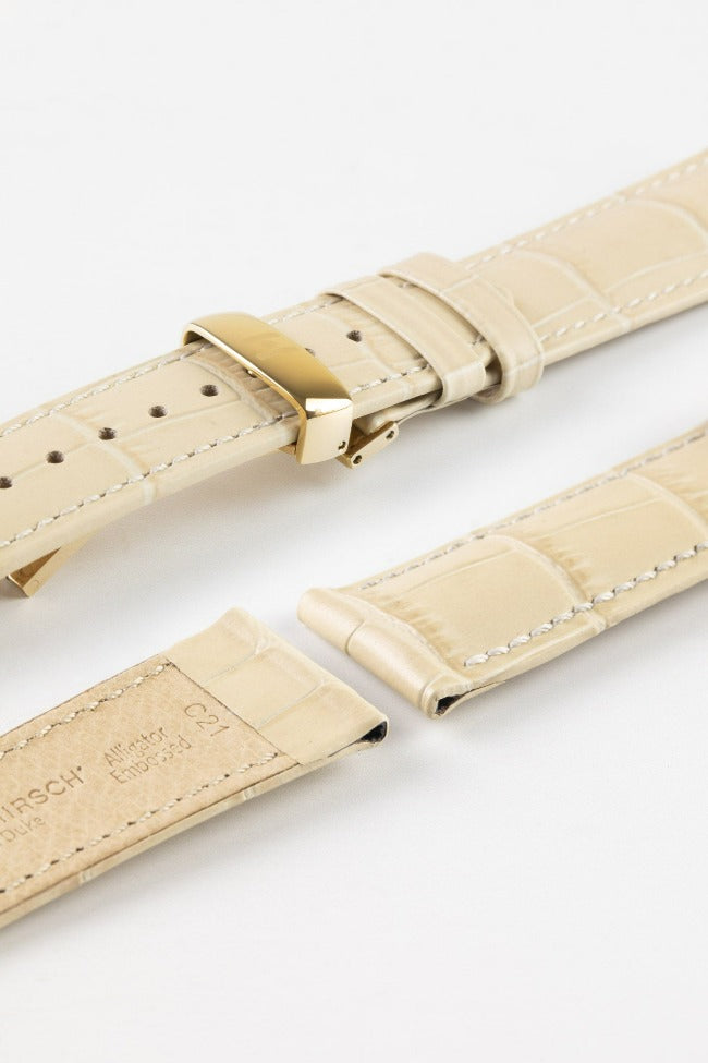 Hirsch duke strap in beige