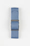 ELLIOT BROWN Webbing Watch Strap in DENIM BLUE with BEADBLASTED Buckle