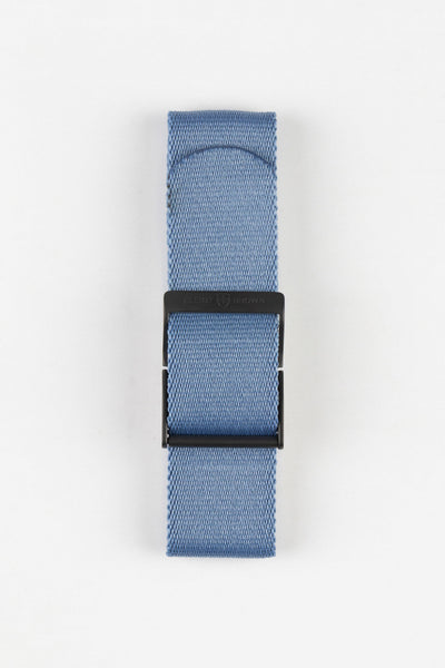 ELLIOT BROWN Webbing Watch Strap in DENIM BLUE with GUNMETAL PVD Buckle