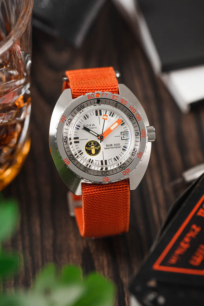 Erika's Originals ORANGE MN™ Strap in FULL ORANGE - BRUSHED Hardware