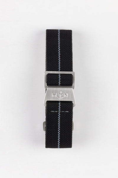Erika's Originals BLACK OPS MN™ Strap with GREY Centerline - BRUSHED Hardware