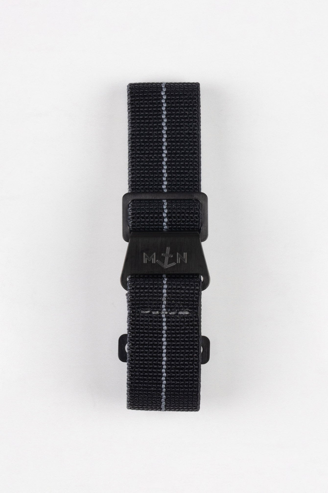 Erika's Originals BLACK OPS MN™ Strap with GREY Centerline BLACK Hardware 20mm/20mm inch