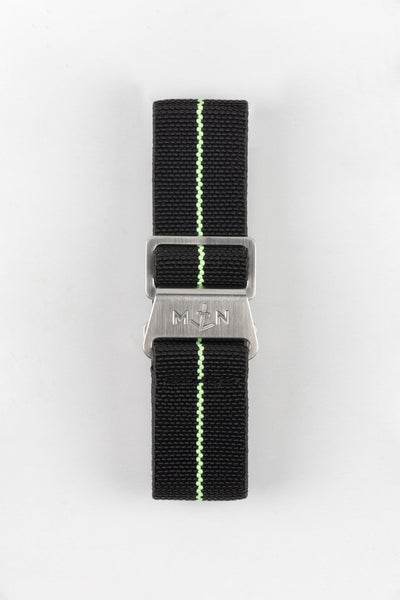 Erika's Originals BLACK OPS MN™ Strap with MINT GREEN Centerline - BRUSHED Hardware