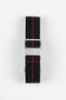 Erika's Originals BLACK OPS MN™ Strap with RED Centerline - BRUSHED Hardware