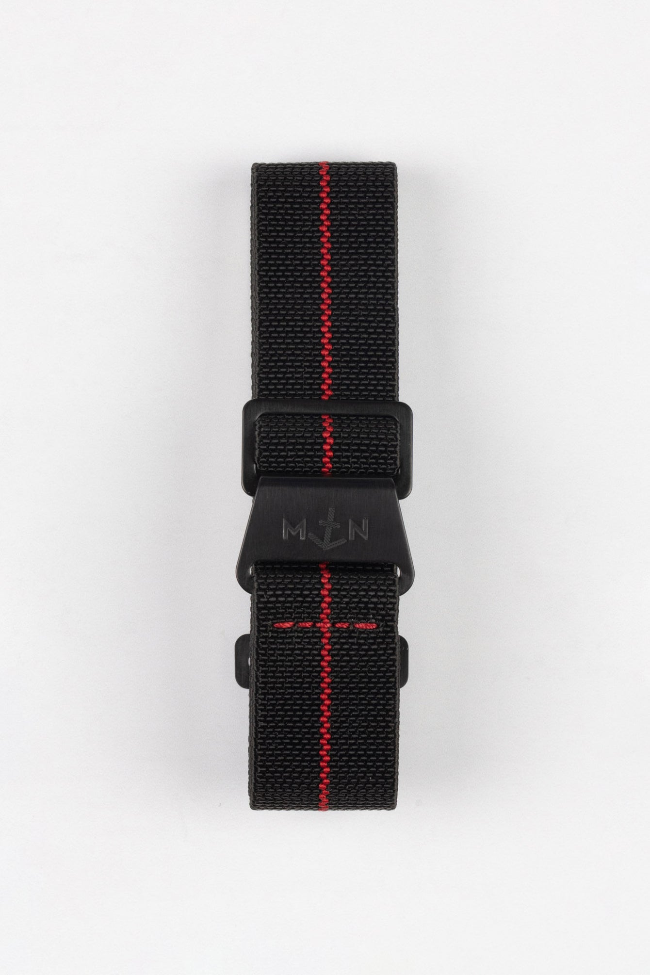 Erika's Originals BLACK OPS MN™ Strap with RED Centerline - BLACK Hardware