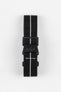 Erika's Originals BLACK OPS MN™ Strap with WHITE Centerline - BLACK Hardware