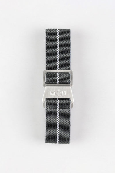 Erika's Originals MIRAGE MN™ Strap with WHITE Centerline - BRUSHED Hardware