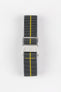 Erika's Originals MIRAGE MN™ Strap with YELLOW Centerline - BRUSHED Hardware