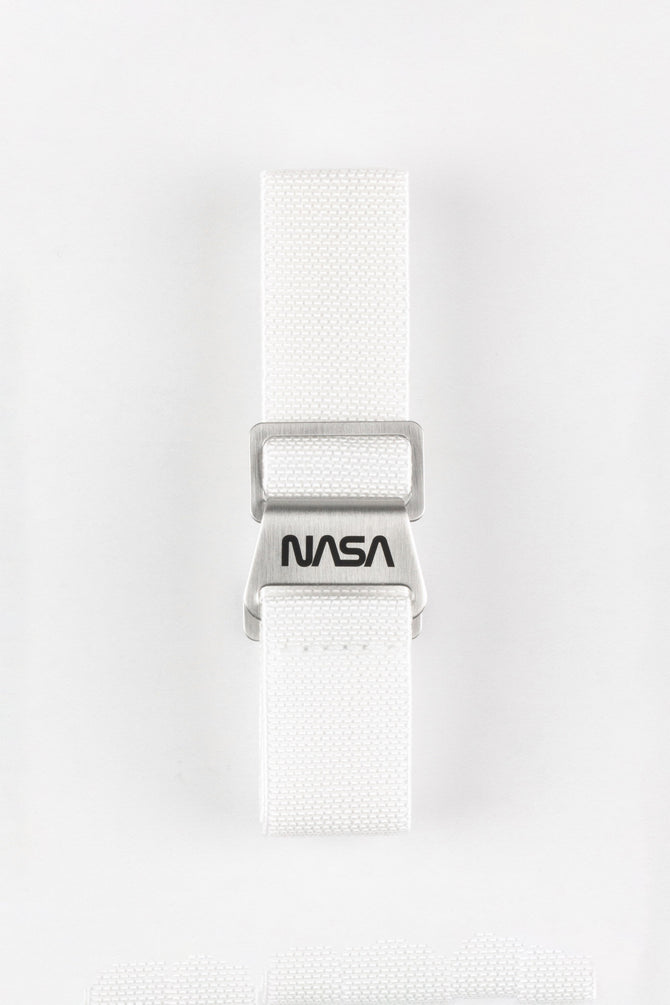 Erika's Originals NASA MN™ Watch Strap in FULL WHITE with BRUSHED Hardware