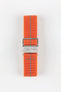 Erika's Originals ORANGE MN™ Strap with DARK GREY Centerline - BRUSHED Hardware