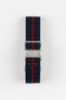 Erika's Originals TRIDENT MN™ Strap with RED Centerline - BRUSHED Hardware