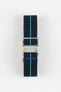 Erika's Originals TRIDENT MN™ Strap with TURQUOISE Centerline - BRUSHED Hardware