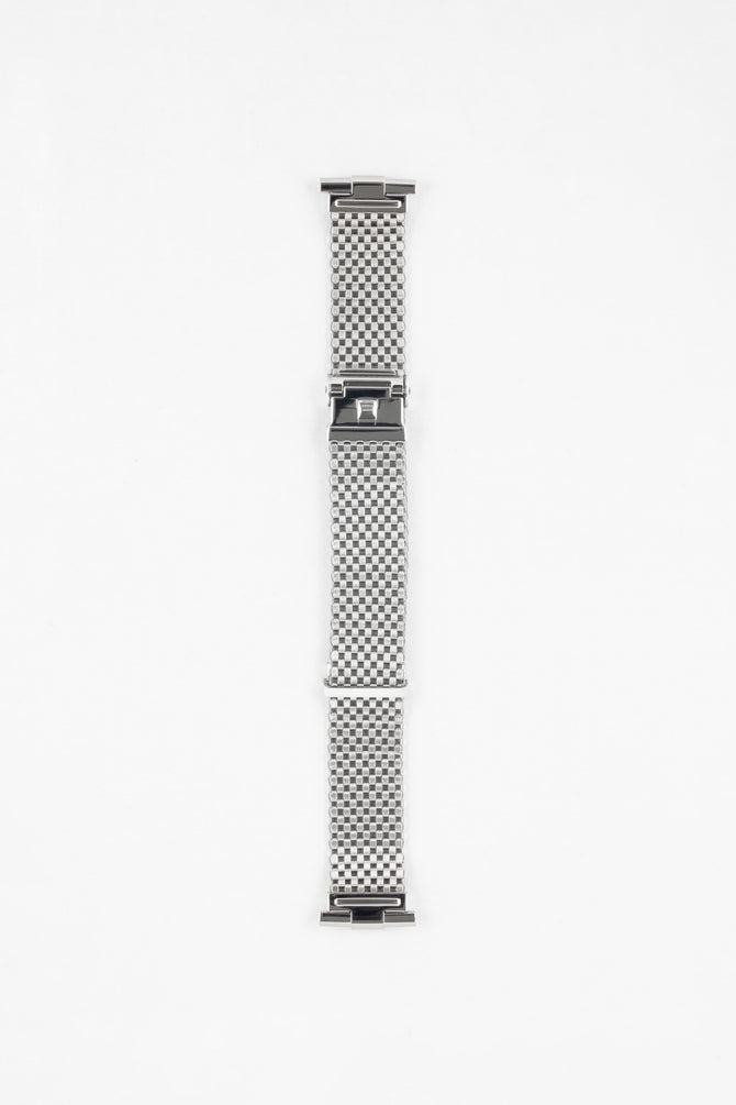 Forstner KOMFIT 'JB' Stainless Steel Square Mesh Watch Bracelet with Straight Ends