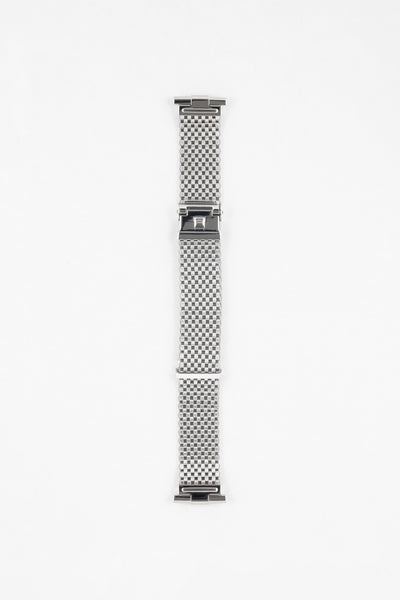 Forstner KOMFIT 'JB' Stainless Steel Square Mesh Watch Bracelet with Straight Ends