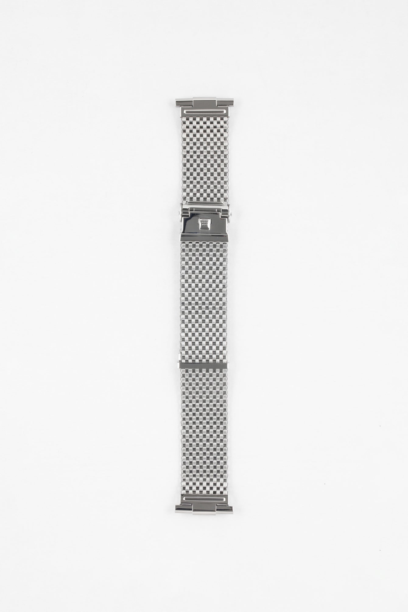 Forstner KOMFIT 'JB' Stainless Steel Square Mesh Watch Bracelet with Straight Ends - Wide Version
