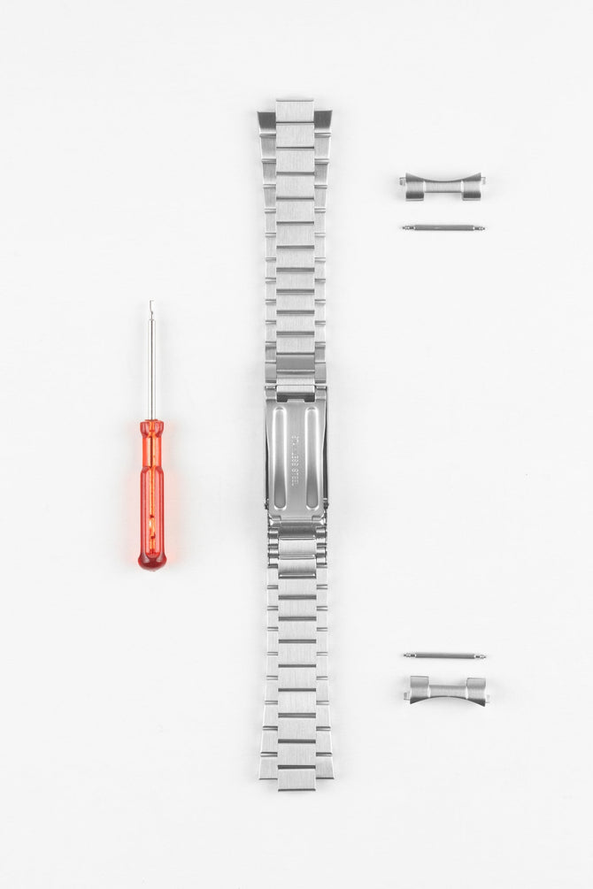 Forstner PRESIDENT (1450) Stainless Steel 19mm Watch Bracelet for OMEGA 'FOIS' Speedmaster