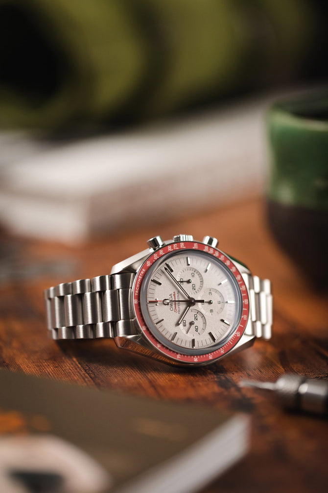 Forstner PRESIDENT (1450) Stainless Steel 19mm Watch Bracelet for OMEGA 'FOIS' Speedmaster