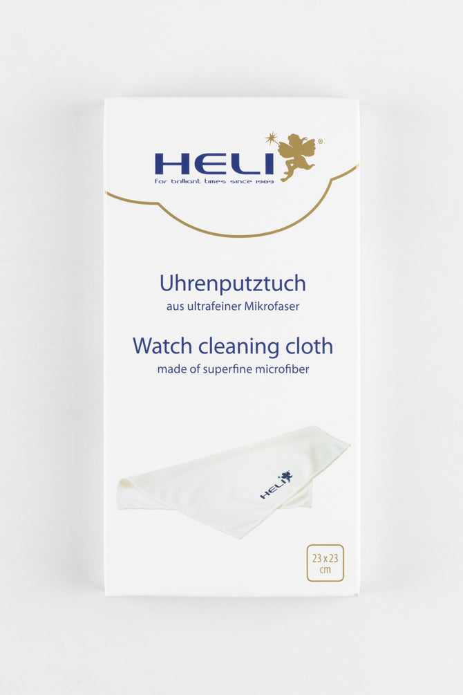 HELI Professional Superfine Microfibre Watch Cleaning Cloth in WHITE
