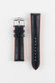 Hirsch ANDY Performance Watch Strap in BLACK & SALMON