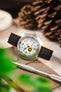 Hirsch ARNE Sailcloth Effect Performance Watch Strap - BLACK/ORANGE