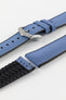 Hirsch ARNE Animal-Free Sailcloth Effect Performance Watch Strap - BLUE